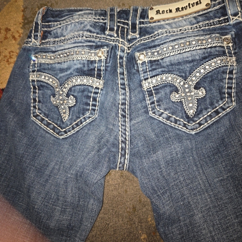 Rock Revival Blue Denim Jeans